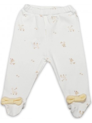 Bistyle Patikli Alt Welcome Baby Duck 16107 Sarı-Ekru