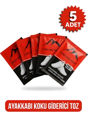 Lord Mountain Lmspc Ayakkabı Koku Giderici Toz . Ayakkabı Kokusu Önleyici 5 Adet