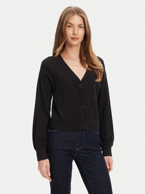 Guess Lyla Kadın Siyah Triko Hırka W5YR01Z2ZK2-JBLK