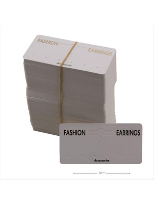 Sepetim 6lı Küpe Kartı-Beyaz