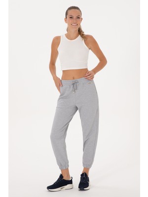 U.S. Polo Assn. Kadın Gri Melanj Jogger Eşofman Altı 50306710-VR086