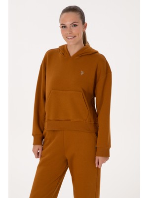 U.S. Polo Assn. Kadın Coconut Kapüşonlu Sweatshirt 50296798-VR153