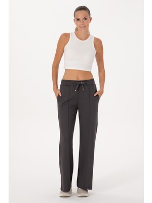 U.S. Polo Assn. Kadın Antrasit Loose Fit Eşofman Altı 50297276-VR006