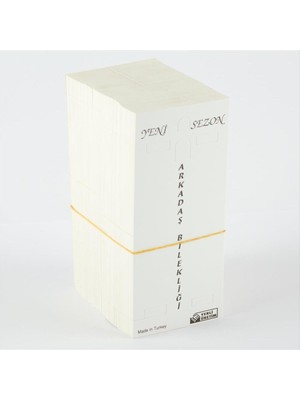 Sepetim Arkadaşlık Bileklik Kartı-Beyaz