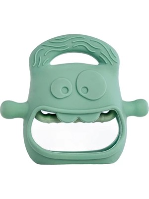 Koyu Yeşil Bebek Silikon Diş Kaşıyıcı