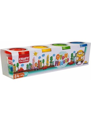 Crafy 4'lü Oyun Hamuru 520 Gr.