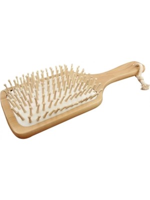 Doğal Ahşap Saç Fırçası 4b