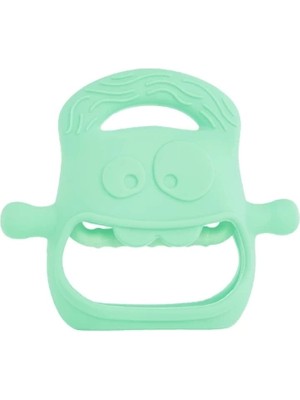 Açık Yeşil Bebek Silikon Diş Kaşıyıcı