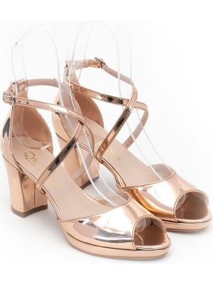 Rose Ayna Kadın Topuklu Ayakkabı 915E