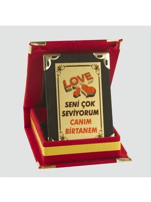 Sepetim Canım Birtanem Plaketi-Kırmızı