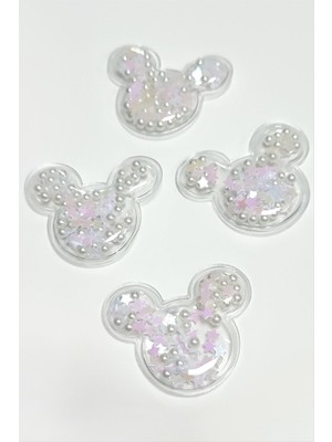 Sepetim Ayıcık Şeffef Figür 1 Adet-Beyaz