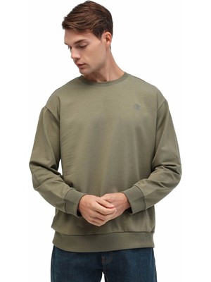 Lumberjack MB SN75 C Neck Sw 5pr Haki Erkek Sweatshirt A102033513