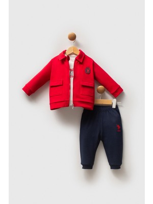 U.s. Polo Assn Erkek Bebek 3'lü Takım Kırmızı