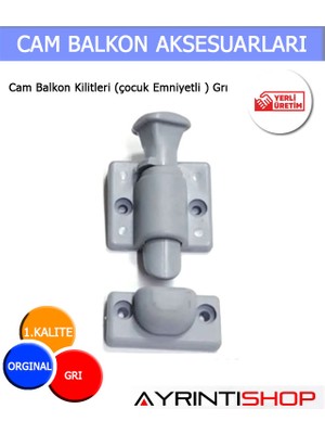AYRINTISHOP Cam Balkon Kilitleri (Çocuk Emniyetli )  1 Adet