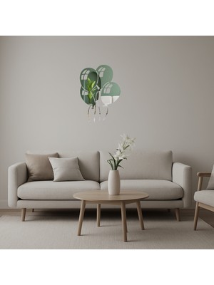 Balon Kutlaması Temalı  Dekoratif Aynalı Tablo - BRF13499-5456