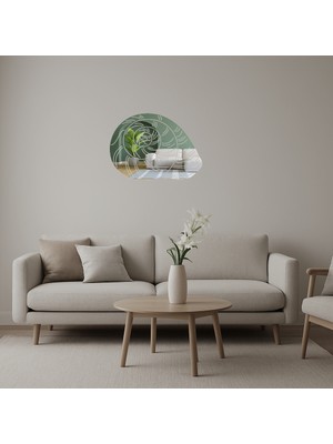 Dekoratif Deniz Kabukları  Duvar Aynalı Tablosu - BRF17007-9680