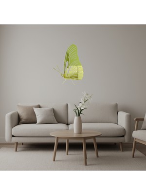 Dekoratif Kelebek Altın Aynalı Tablo - Model 28 - BRF15899-3507