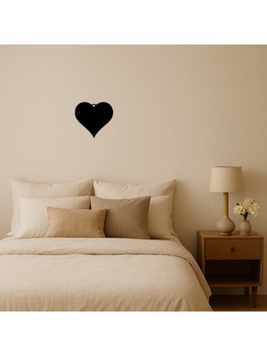 Kalp Şekilli Mdf Dekoratif Duvar Tablosu - BRF14601-8638