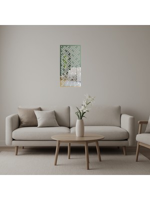 Dinamik Çizgisel Dekoratif Aynalı Tablo - BRF17773-4308