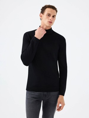 Loft Regular Fit Siyah Erkek Kazak LF2041623