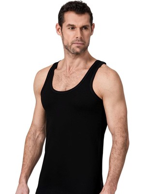 Yıldız Çamaşır Erkek 4'lü Siyah Modal Summer Yazlık Ince Atlet