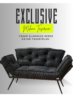 Mekanizmalı Yataklı Ikili Kanepe | Premium Katlanır Çekyat Koltuk | Modern & Fonksiyonel Tasarım | Konforlu Açılır Kollar