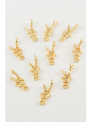 Sepetim Özgürlük Işareti Kolye Ucu Aparatı 1 Adet-Sarı