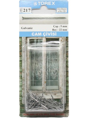Torex Cam Çivisi 5X22 Mat - 1 Paket: 217 Adet