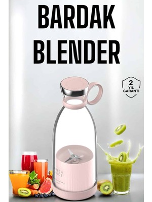 Sepetim Bardak Blender Smoothie Meyve Sıkacağı Şarjlı Cam Taşınabilir