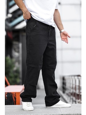 Erkek Kargo Cep Baggy Pantolon