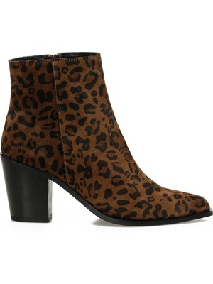 Nine West Venıze5 5pr Leopar Kadın Kovboy Bot
