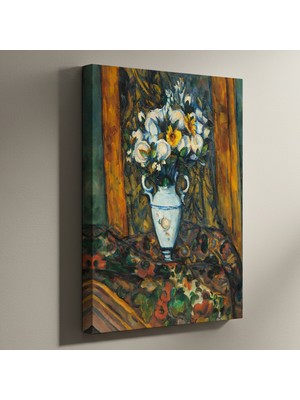 Post-Izlenimcilik Tarzı Çiçek Vazosu Tablosu