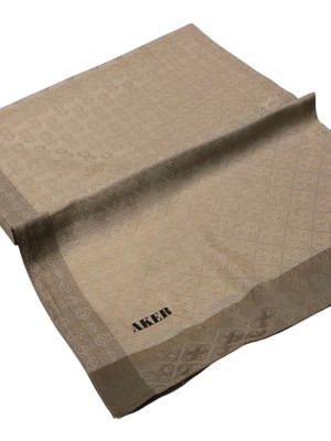 Aker Monogram Jakar Şal 6060900-935 Sütlü Kahve