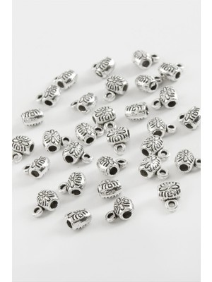 Sepetim Çiçek Tesbih Ara Aparatı 50 Gram-Gümüş Rengi