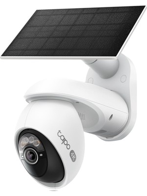 Tp-Link Tapo C660 Kıt | 4K 8mp Güneş Enerjili Güvenlik Kamerası Kiti | 360° Aı Takip | Insan/evcil Hayvan/araç Algılama | Starlight Gece Görüşü | 10000 Mah Batarya | 18X Zoom | Çift Bant Wi-Fi