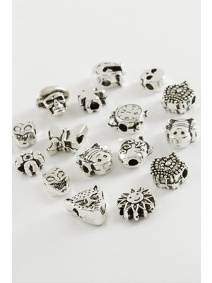 Sepetim Karışık Bileklik Ara Aparatı 50 Gram-Gümüş Rengi