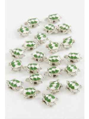 Sepetim Kaplumbağa Mineli Bileklik ve Kolye Ucu Aparatı 1 Adet-Lila