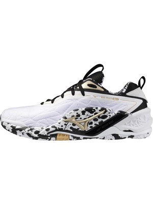 Wave Stealth Neo 2 Erkek Hentbol Ayakkabısı Beyaz / Desenli