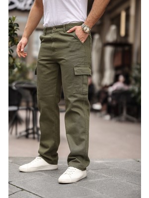 Erkek Kargo Cepli Baggy Pantolon