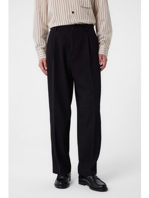 Antioch Siyah Baggy Fitilli Erkek Pantolon