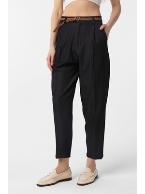 Antioch Siyah Pensli Kadın Pantolon