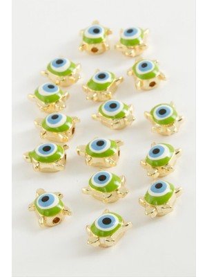 Sepetim Kaplumbağa Mineli Bileklik ve Kolye Ucu Aparatı 1 Adet-Kırmızı