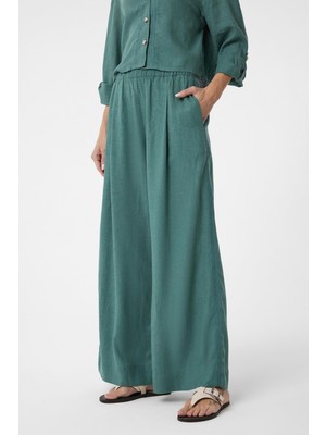 Antioch Yeşil Şerit Detaylı Kadın Pantolon