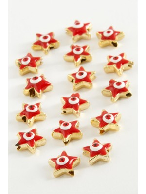 Sepetim Yıldız Mineli Bileklik ve Kolye Ucu Aparatı 1 Adet-Beyaz