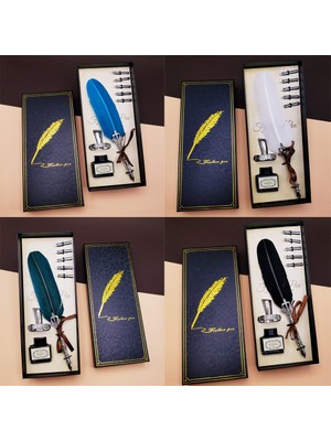 Tüylü Masaüstü Divit Kalem Seti