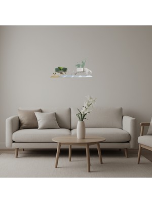 Boğa Avı Sahnesi Dekoratif Aynalı Tablo - BRF17183-1828