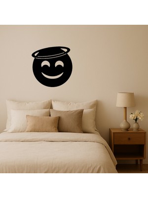 Melek Yüzlü Gülümseme Dekoratif Tablo - 3mm Mdf - BRF18539-9745
