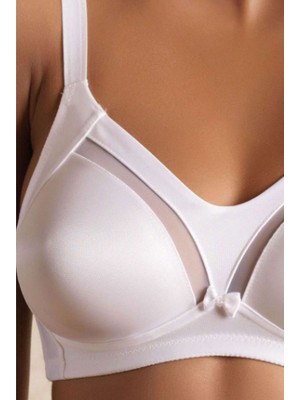 Yeniinci Tül Detaylı Beyaz Sütyen 1610