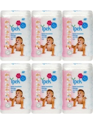 Ipek Bebek Temizleme Pamuğu 6X60