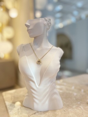 5 Yaprak Desen Küçük Çelik Kararmaz Paslanmaz Tasarım Özel Zincirli Kolye 1 Adet